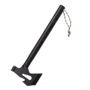 Outdoor Tools Tactical Survival Axe with Black Head Steel Sheath