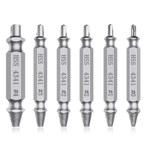 PEXMIENTAS Screw Extractor Set Damaged Screw Remover Kit for Stripped Screws DIY Hand Tools Gadgets Gifts Easily Remover 2 in 1