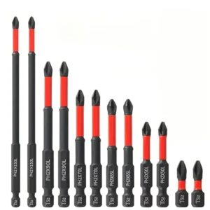 PH2 25mm 50mm 90mm 150mm Impact Screwdriver Bit Magnetic S2 Hex Phillips Screwdriver Set Steel Handle OEM