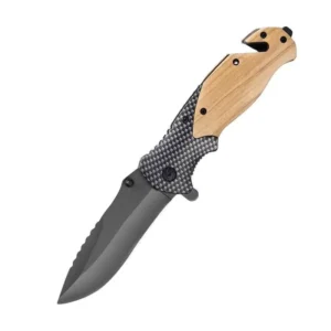 PN 5763 High Hardness Stainless Steel Tactical Folding Knife Wood OEM Industrial Grade Camping Outdoor Bushcraft Hunting Cool