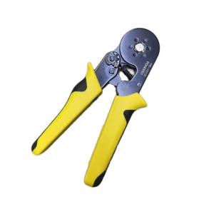 PONDRIO Self Adjusting Hexagonal Carbon Steel Crimping Tool Soft Grip Handle Automatic Ferrule Crimper Insulated Terminals Wire