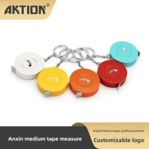 PU Self winding Tape Measure 1.5 Meters Metric Portable Design for Three Circumference Height Carry On Ruler Daily Coat