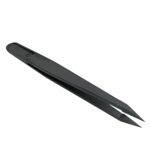Permanent Anti static PC + Conductive Carbon Fiber Black Multifunctional Tweezers 93302