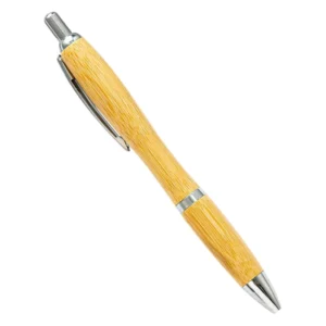 Personalized Easy Writing Promotional Ball Point Pens Custom Laser Engraved Print Branded Logo Wooden Bamboo Ball Pen Gift