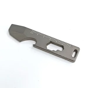 Personalized Titanium EDC Multitool Keychain Pry Bar Screwdriver Wrench Bottle Opener Custom Logo