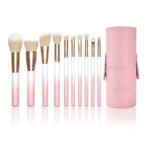 Pink Face Eye Makeup Brushes Set Professional Custom Makeup Brush
