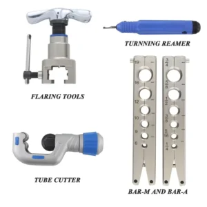 Pipe Flaring Kit Brake Fuel Tube Repair Flare Kit with Cutter Bending Tool