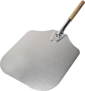 Pizza Peel with Wooden Handle Pizza Shovel Aluminum Spade Homemade Pizza Bread Oven Kitchen Baking Tools