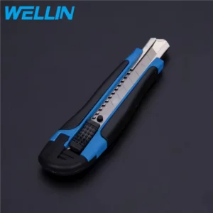 Plastic Handle Easy Cut Multi Utility Knife With 2 Extra Blades