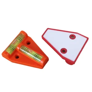 Plastic T Type Level Bubble Triangular Red Black Orange Color Acrylic Level Vials Ruler Horizontal Instrument