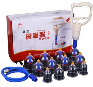 Plastic Vacuum Cupping Cups Strong Suction Acupuncture Massage Cupping Jars Aspirating Treatment Sucker 12pcs set