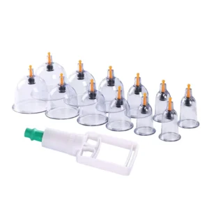 Plastic Vacuum Cupping Massage Set with Single Hijama Cups in Sizes 1 to 8 Cupping Cups
