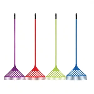 Plastic Wide Garden Rake Gentle Adjustable Outdoor Garden Rake Suitable for Sweeping Leaves Grass and Pine Needles