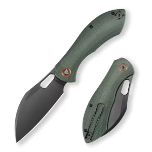 Pocket Folding Batwing GM Knife for Men 14C28N Blade Micarta Handle Outdoor Survival Camping Hiking Tool