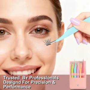 Popular Beauty Tools Daily Use Durable Metal 10mm Professional Nippers Pointed Smooth Volume Makeup Lash Extension Tweezer