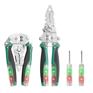 Popular Multi Functional Electrician Folding Pliers Metric Wire Stripper Crimping Tools Cutting Cable for Wiring Repair Work