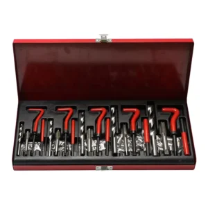 Portable 131 Pcs Multi Functional Thread Insert Kit Complete Bolt Screw Remover and Repair Tools Set