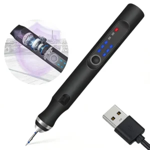 Portable Battery Powered DIY Engraving Pen Brushed Motor 5V USB Rechargeable Engrave 50+ Surfaces 1 Year Warranty