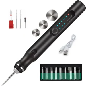Portable Cordless Rechargeable Engraver Engraving Pen for Metal Glass Wood Carving Drilling Lettering