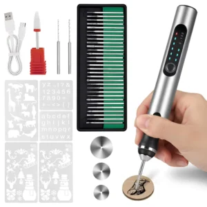 Portable Electric Engraving Pen for Metal Glass Stone Professional Micro Engraver Pen Manual Cordless Engraving Pen