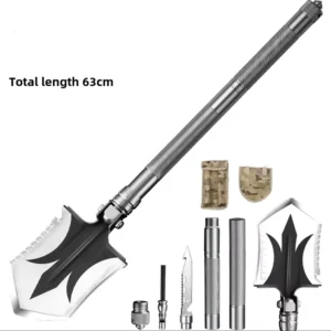 Portable Folding Shovel Outdoor Camping Multi Functional Tactical Survival Tool Collapsible Spade Detachable Shovels