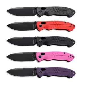 Portable Forged Folding Pocket Knife Handmade Stainless Steel G10 Customizable OEM Survival Hunting Knife for Camping