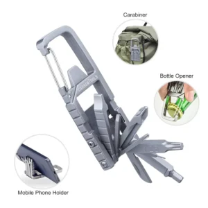 Portable Hand Tool EDC Pocket Multi Tools Stainless Steel 13 in 1 Bicycle Tool for Camping Hiking Survival Activities