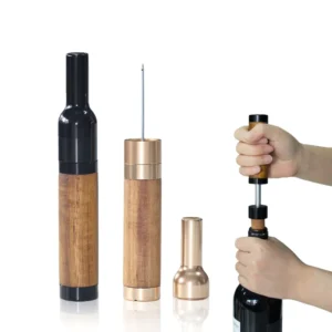 Portable Handheld Air Pressure Corkscrew with Easy Open Air Pump Wine Opener Cork Remover Stainless Steel Cork Remover Bar Tools