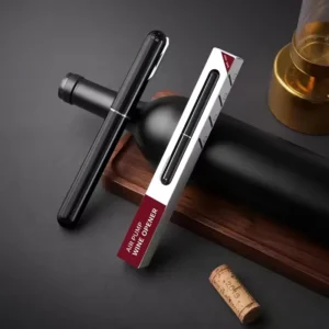 Portable Handheld Pneumatic Bottle Opener With Foil Cutter Easy to Open Air Pump Bottle Opener