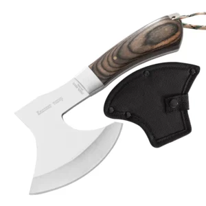 Portable Handmade Outdoor Hunting Survival Camping Multifunctional Tool Axe Hatchet with Wooden Handle