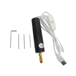 Portable Mini Electric Drill Hand Drilled Hole Punching Pen Shaped Electric Grinding for Epoxy Resin Making DIY Wood Craft