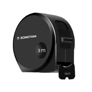 Portable Mini Steel Tape Measure 3 Meters Black High Precision Box Rule with Thickened Anti Fall Wear