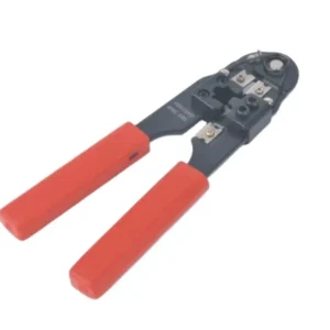 Portable Orange Soft Grip Polished Stainless Steel Wire Stripper RJ11/RJ45 Cable Crimping Tool