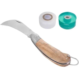 Portable Orchard Stainless Steel Straight Blade and Grafting Pruning Knife