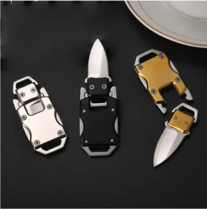 Portable Stainless Steel Mini Folding Knife with Multi functional Fixed Blade Suitable for Outdoor Survival and Tactical Use