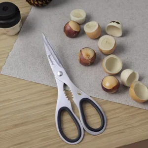 Potable Baby Food Scissors Kitchen Shears Kids Scissors Stainless Steel Scissors for Cutting Meat Chicken Vegetables and Fruit