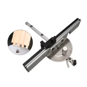 Precision 17.7″ Miter Fence Table Saw Miter Gauge System with Multifunctional Tenon Back Industrial DIY Grade OEM Customizable