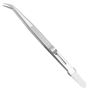 Precision Ceramic Tweezers Anti static Stainless Steel Handle High Temperature Resistant Electronic Industrial Ceramic Tweezers