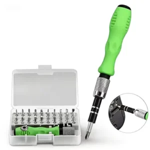Precision Multi-Bit 32 Piece Multipurpose Screwdriver Set DIY Electronics Repair Industrial Grade Zinc Steel