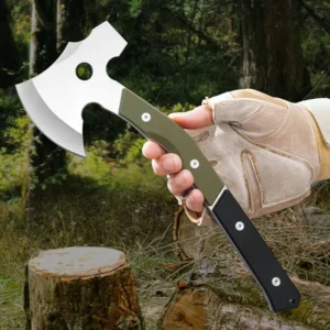 Premium 5CRMOV Steel Multi Function Tactical Axe with G10 Handle Industrial Grade Outdoor Survival Camping Tools