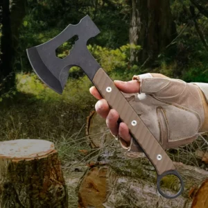 Premium Outdoor Camping Viking Axe G10 Handle Hatchet for Cutting Steel Axe Wood