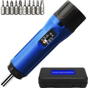 Preset Torque Screwdriver 1 6 Nm 8.8 53 in lb 1 4” Drive Precision Adjustable Torque Wrench Set for Maintenance