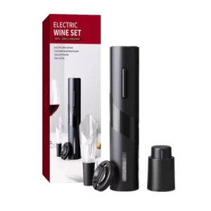 Private Label Electric Wine Bottle Opener with Foil Cutter Battery Operated Corkscrew Plastic Material for Gifts