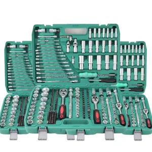 Professional 216 Pcs Carbon Steel Hand CR V Combination Car Repair Toolbox Set Ratchet Wrench Portable Durable Easy to Use