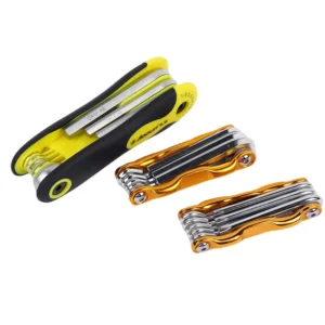 Professional 8 Piece Foldable Hex Key Set with Flat Head and L Handle for Precision Assembly