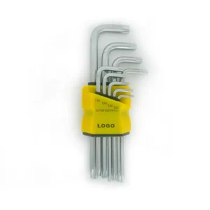 Professional 9pcs 3mm Home Hex Key Set Folding Brass Combination Wrenches Torx Wrenches