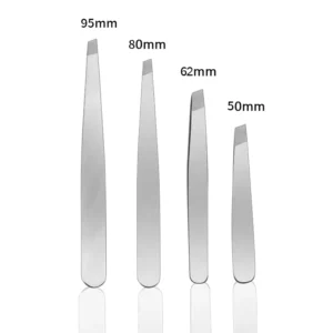 Professional Beauty Tools Stainless Steel Eyebrow Tweezers and Eyelash Clip Set for Personal Care Eyebrow Trimming