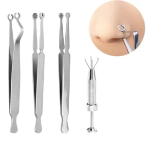 Professional Body Piercing Tool Ball Holding Tweezer Precision Grip Stainless Steel Piercing Jewelry Application DIY