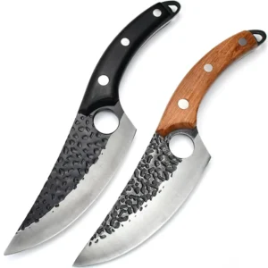 Professional Commercial Butcher Knife 4Cr13 Forged Stainless Steel Hunting Chef Outdoor Knife with Wooden Handle Customizable