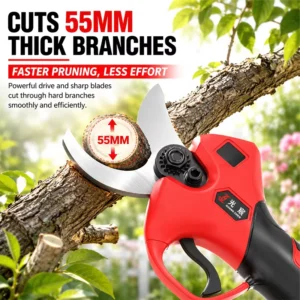 Professional Cordless Electric Pruning Shear Adjustable Cutting Opening Anti slip Handle for Landscaping Farm Pruning Work